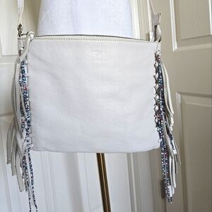 UGG leather Lea crossbody bag with beads NEW